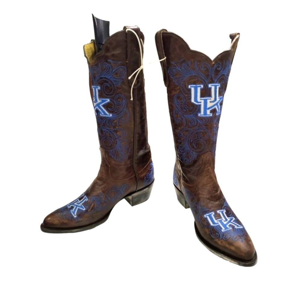 NWT Women's University of Kentucky Gameday Cowboy Boots - Picture 2 of 12